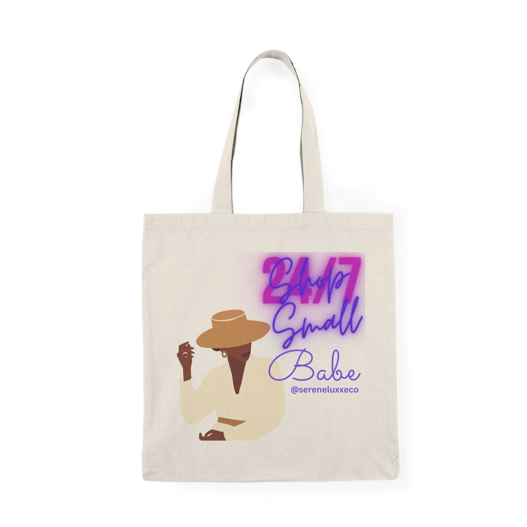 "Shop Small" Natural Tote Bag