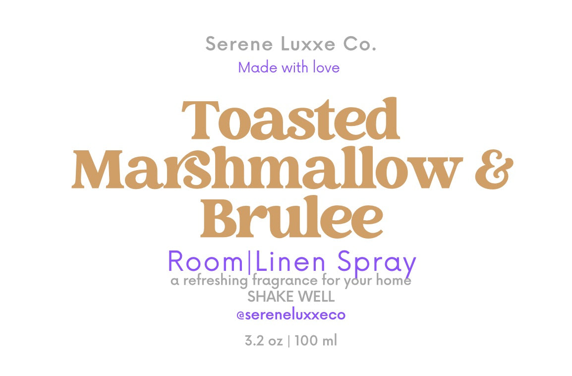 Toasted Marshmallow & Brulee Room+Linen Spray